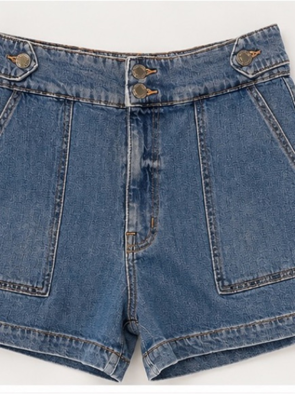 Derek Lam 10 Crosby Vincent Denim Utility Shorts | Size 27